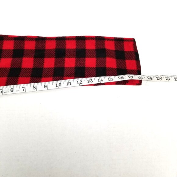 Sleep On It Buffalo Plaid Pajama Pants S 6/7 Red Black Fleece Cozy - Picture 8 of 8